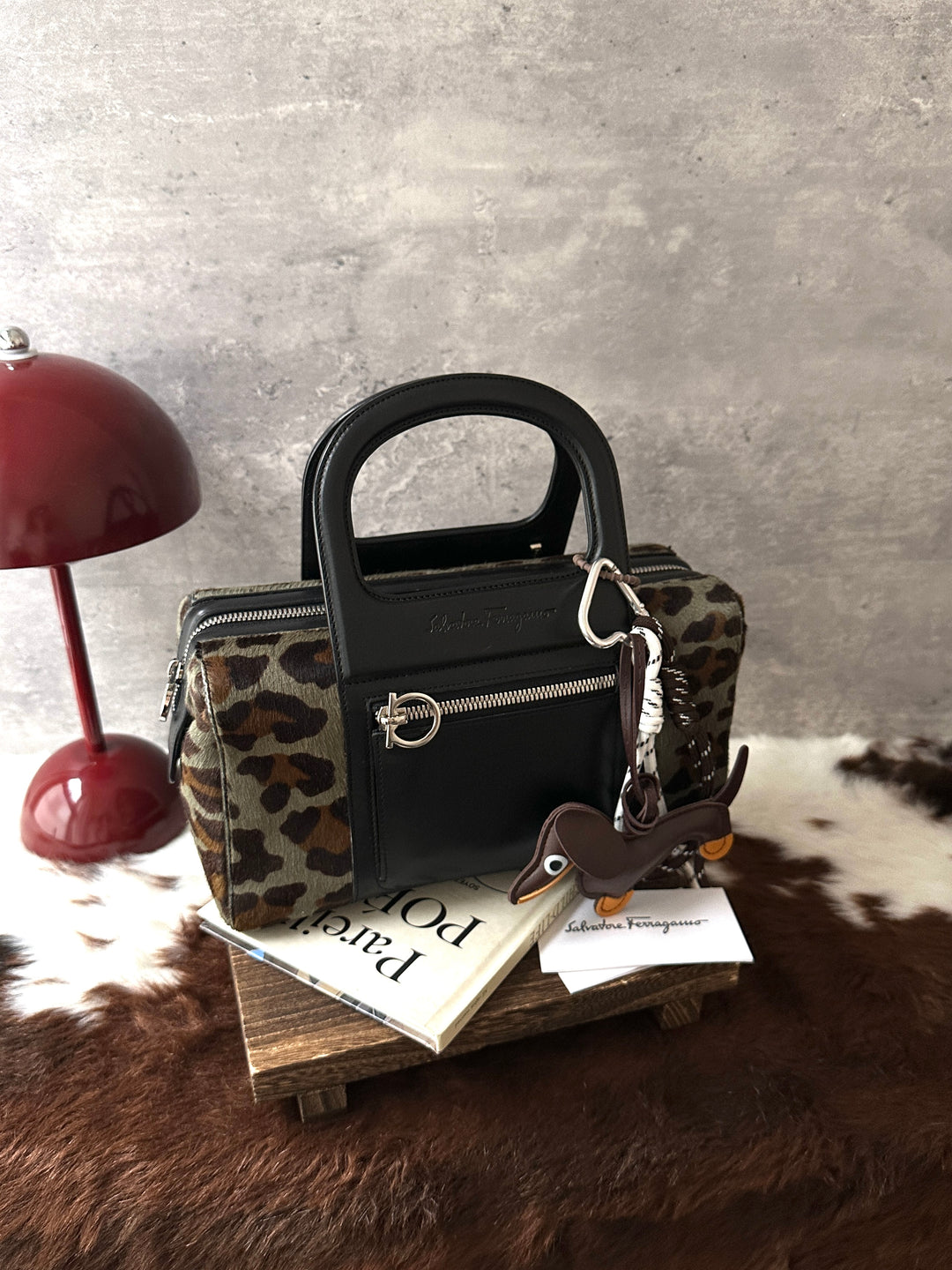 Ferragamo Pony Hair Box Bag 🖤｜Rare Pony Hair Finish｜Compact Yet Spacious｜Crossbody Ready