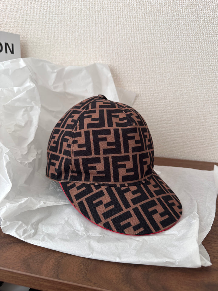 FENDI Zucca Monogram Baseball Cap 🧢🤎 Timeless Vintage Chic