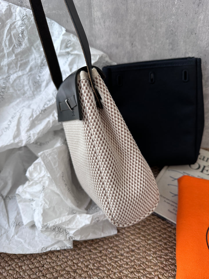 Hermes Mini Herbag Crossbody – Two Looks in One 🖤 Full Set & Rare Find