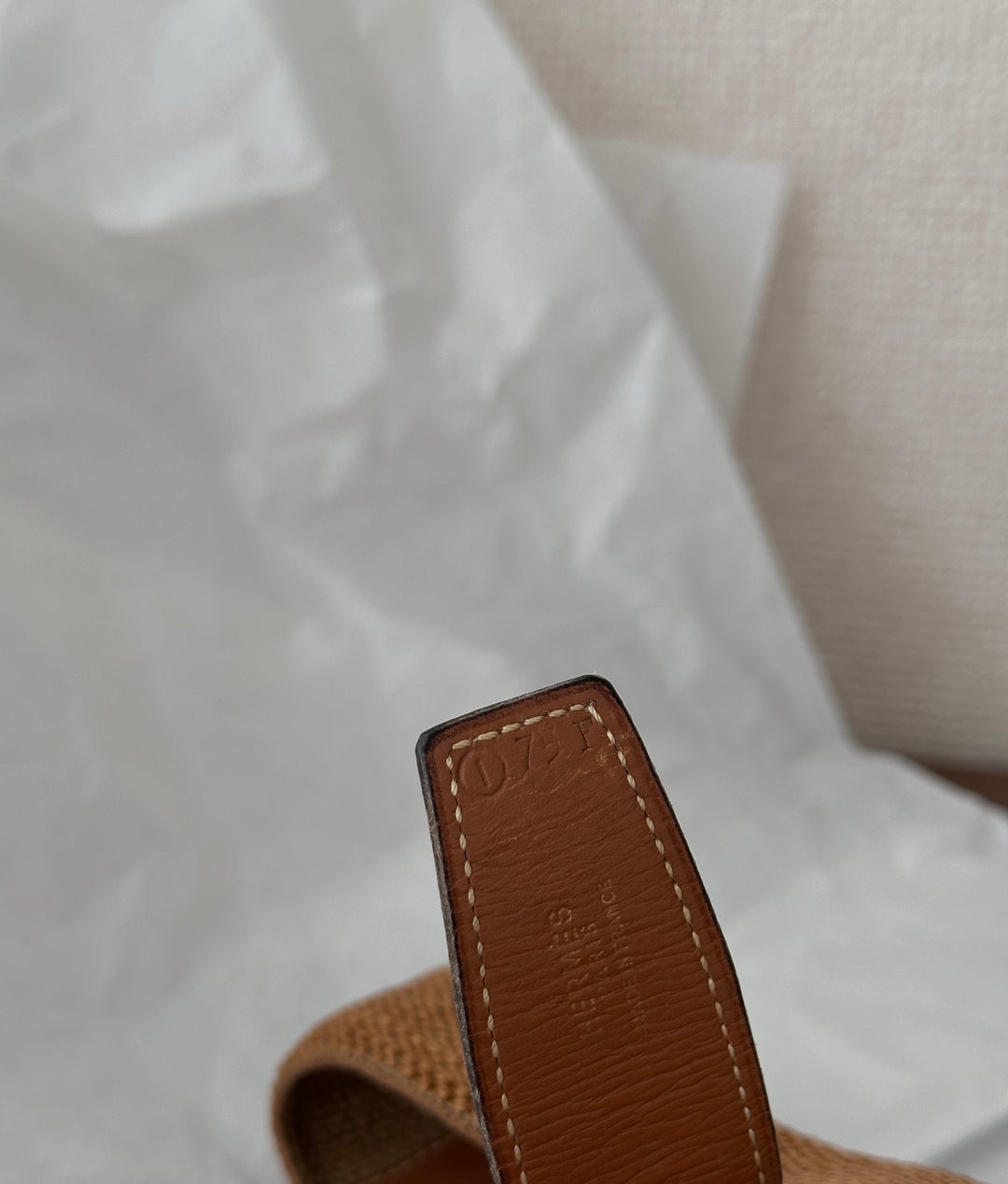 HERMÈS Vintage Elastic & Leather H Belt 🤎✨ Rare Find