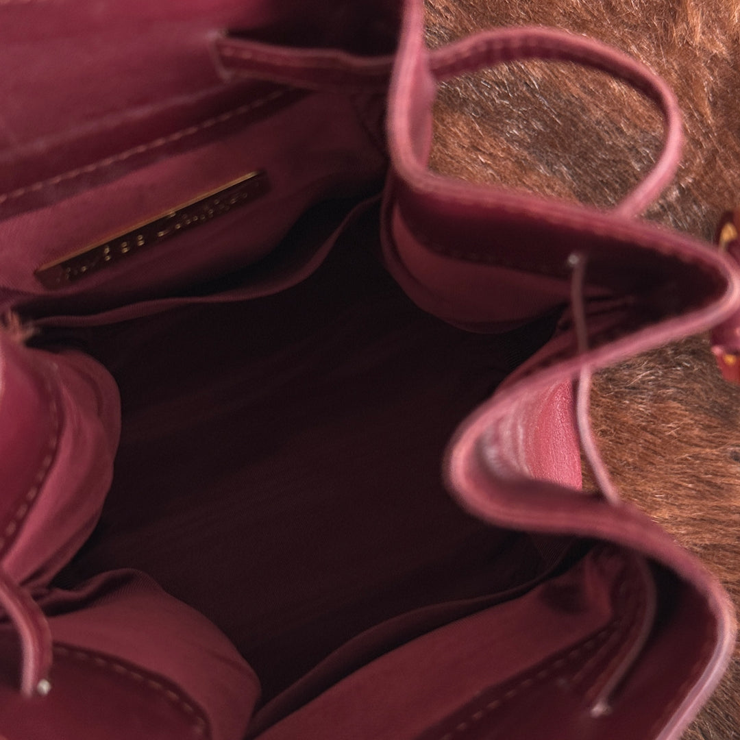 Cartier Must Line Bordeaux Drawstring Shoulder Bag 🍷｜Rich Bordeaux Leather × Iconic Must Line × Vintage Drawstring Design✨