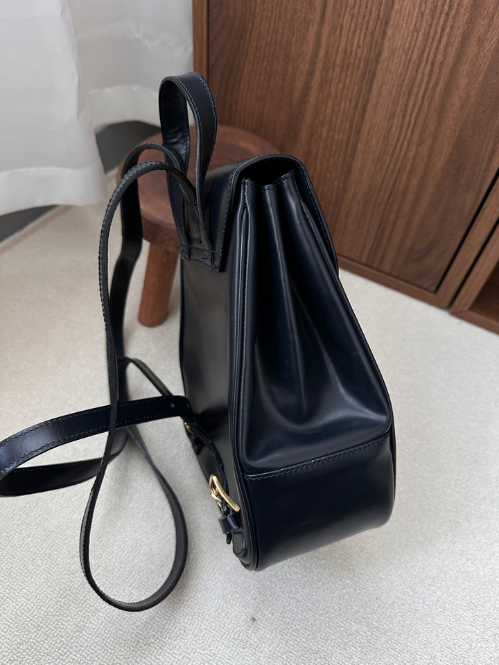 CELINE "Planet" Mini Backpack 🌍✨ Rare Vintage Box Leather