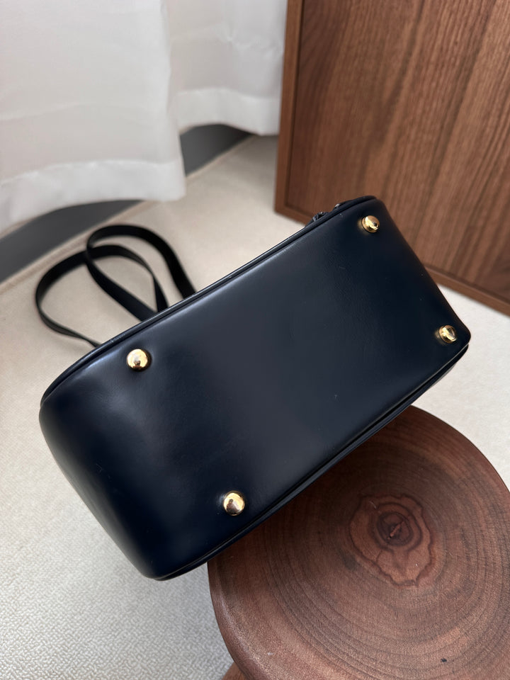 CELINE "Planet" Mini Backpack 🌍✨ Rare Vintage Box Leather