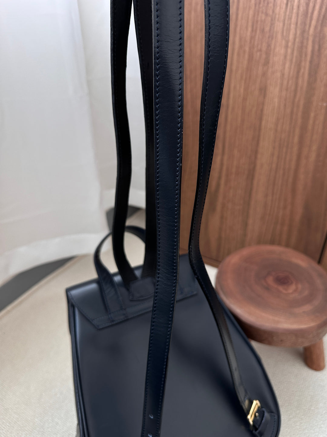 CELINE "Planet" Mini Backpack 🌍✨ Rare Vintage Box Leather
