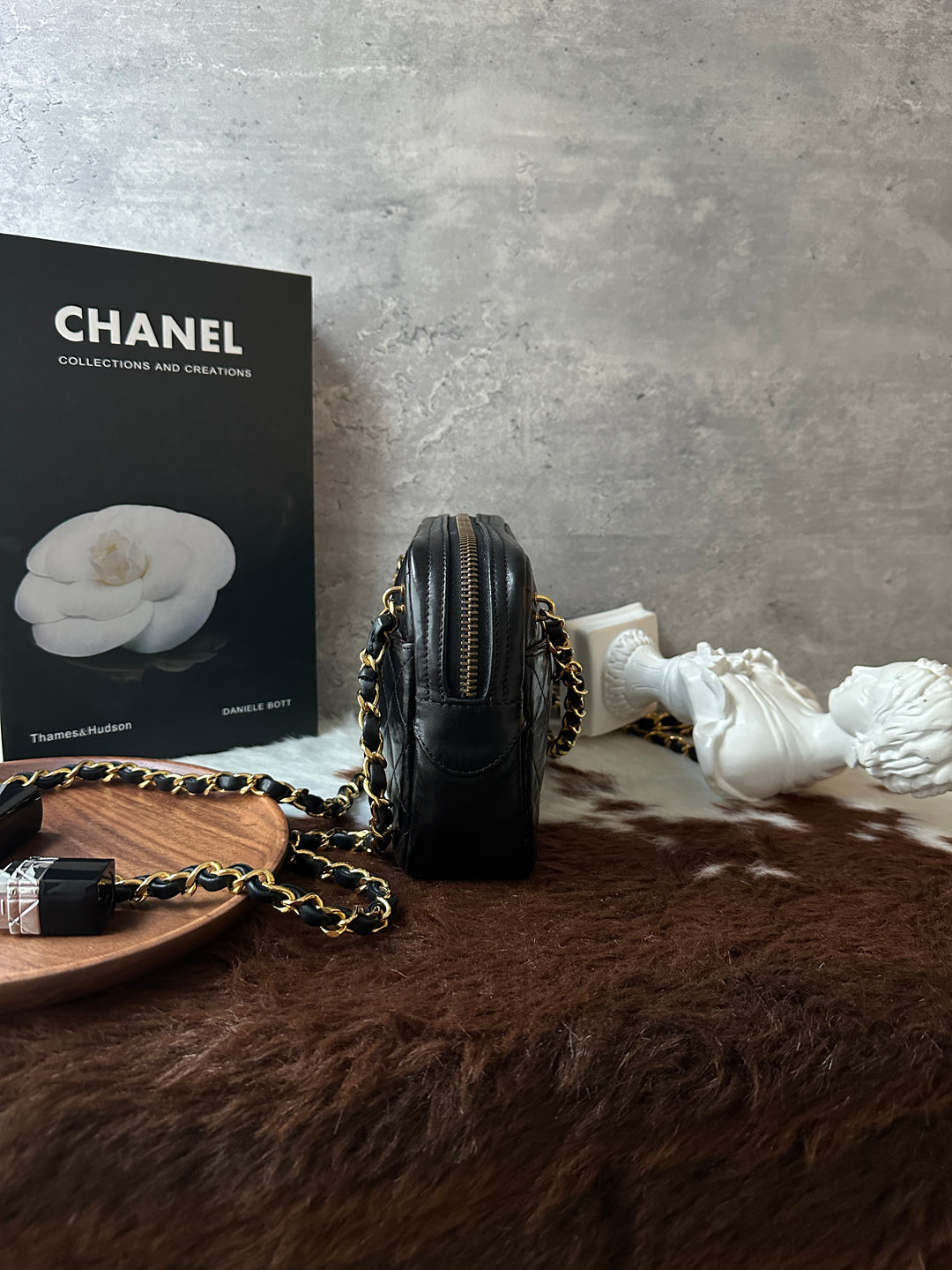 CHANEL Vintage Double Chain Mini Bag 🖤✨｜Quilted Leather × Double Chain × Authenticity Card
