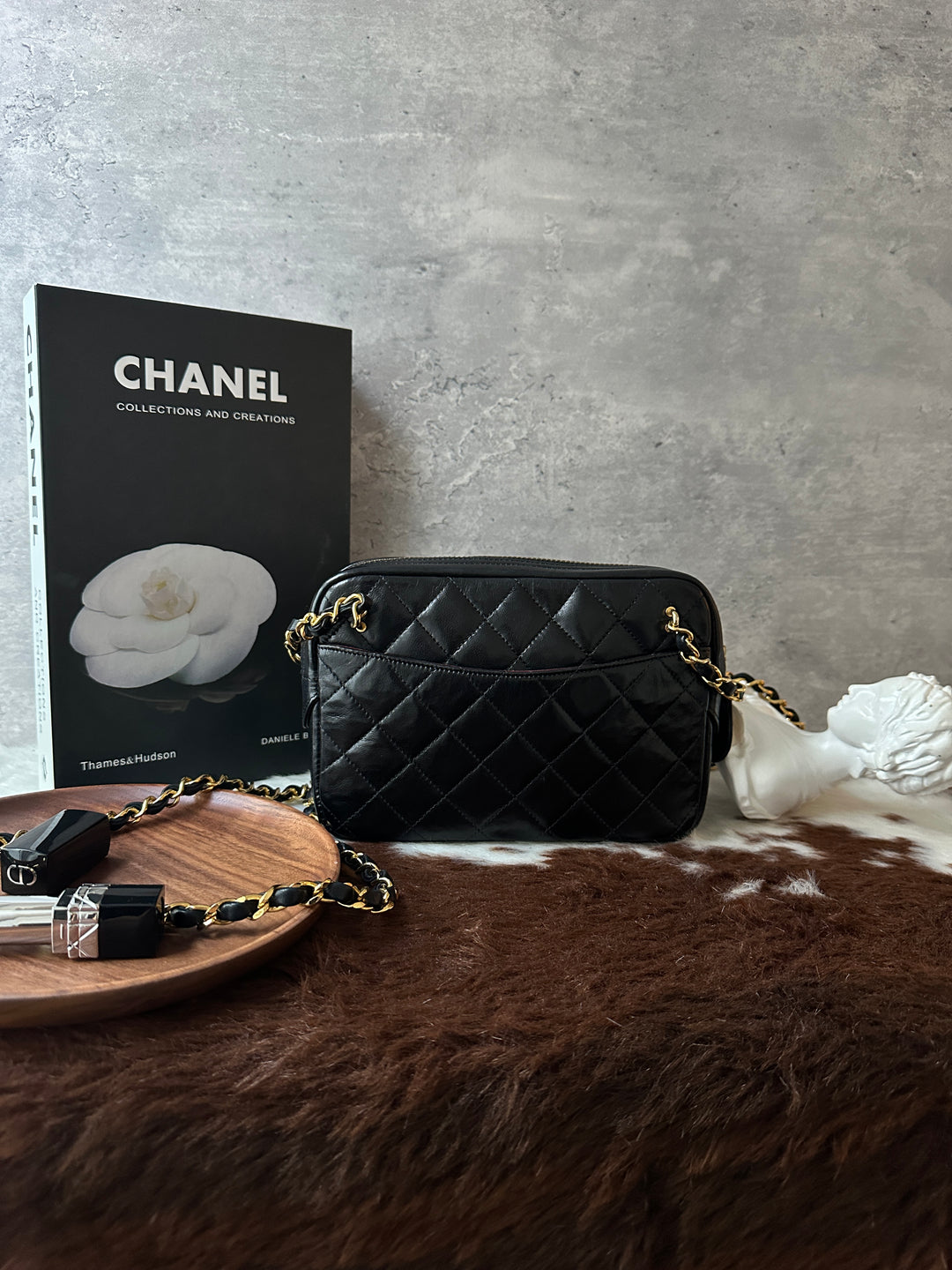 CHANEL Vintage Double Chain Mini Bag 🖤✨｜Quilted Leather × Double Chain × Authenticity Card