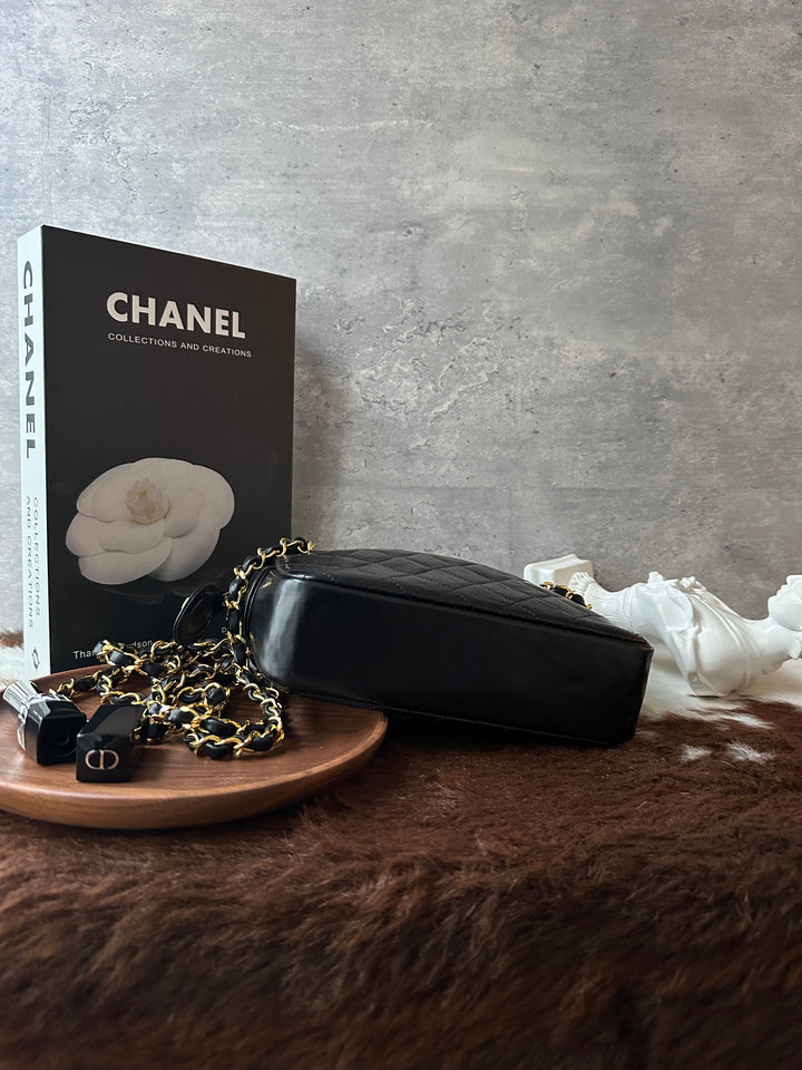 CHANEL Vintage Double Chain Mini Bag 🖤✨｜Quilted Leather × Double Chain × Authenticity Card