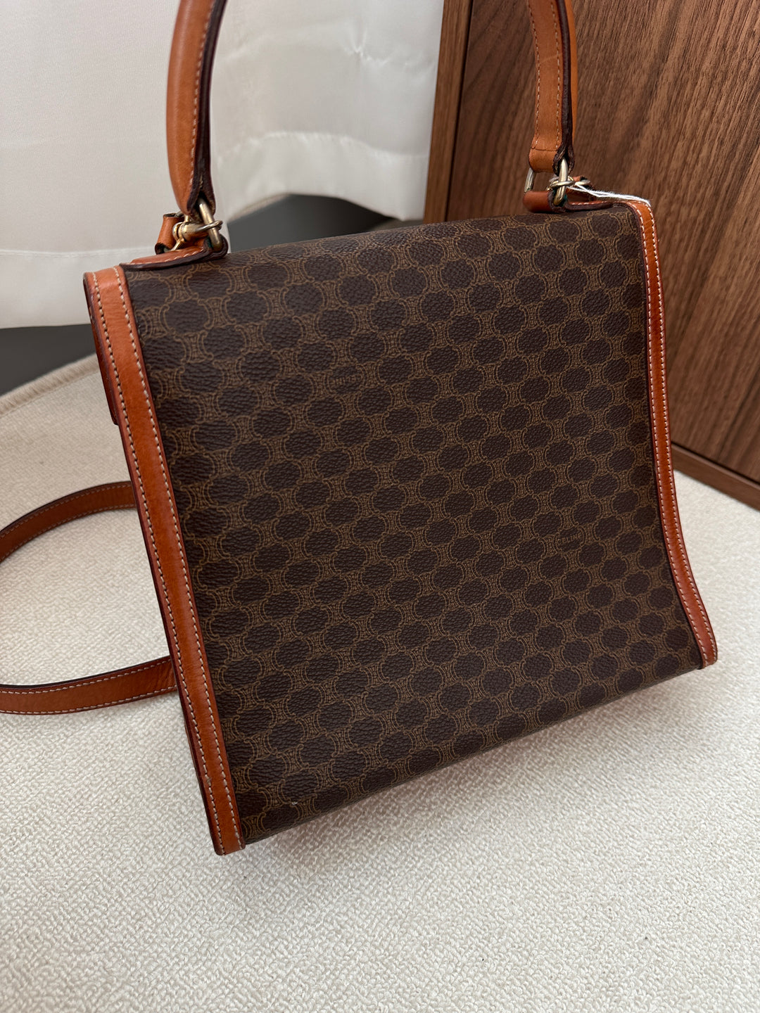 CELINE Vintage Macadam Kelly Bag 🤎 Small with Strap