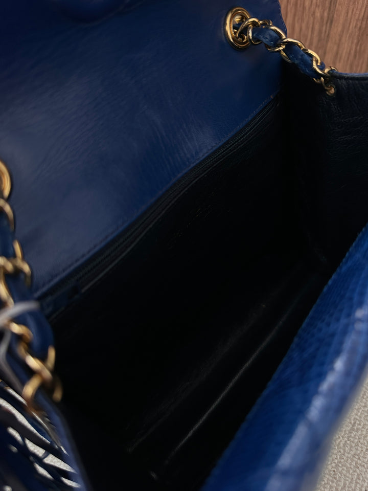 CHANEL Vintage Lizard Leather Flap Bag