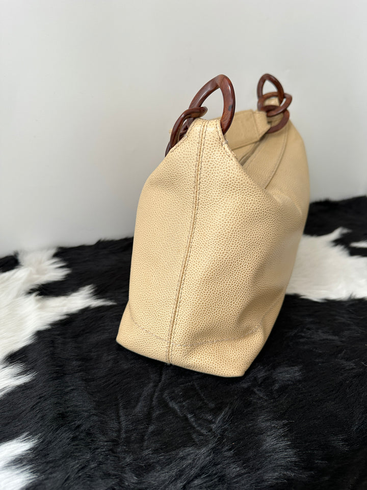 CHANEL CC Small Shoulder Bag 🖤｜Wooden Chain Detail × Caviar Leather × Lightweight Elegance