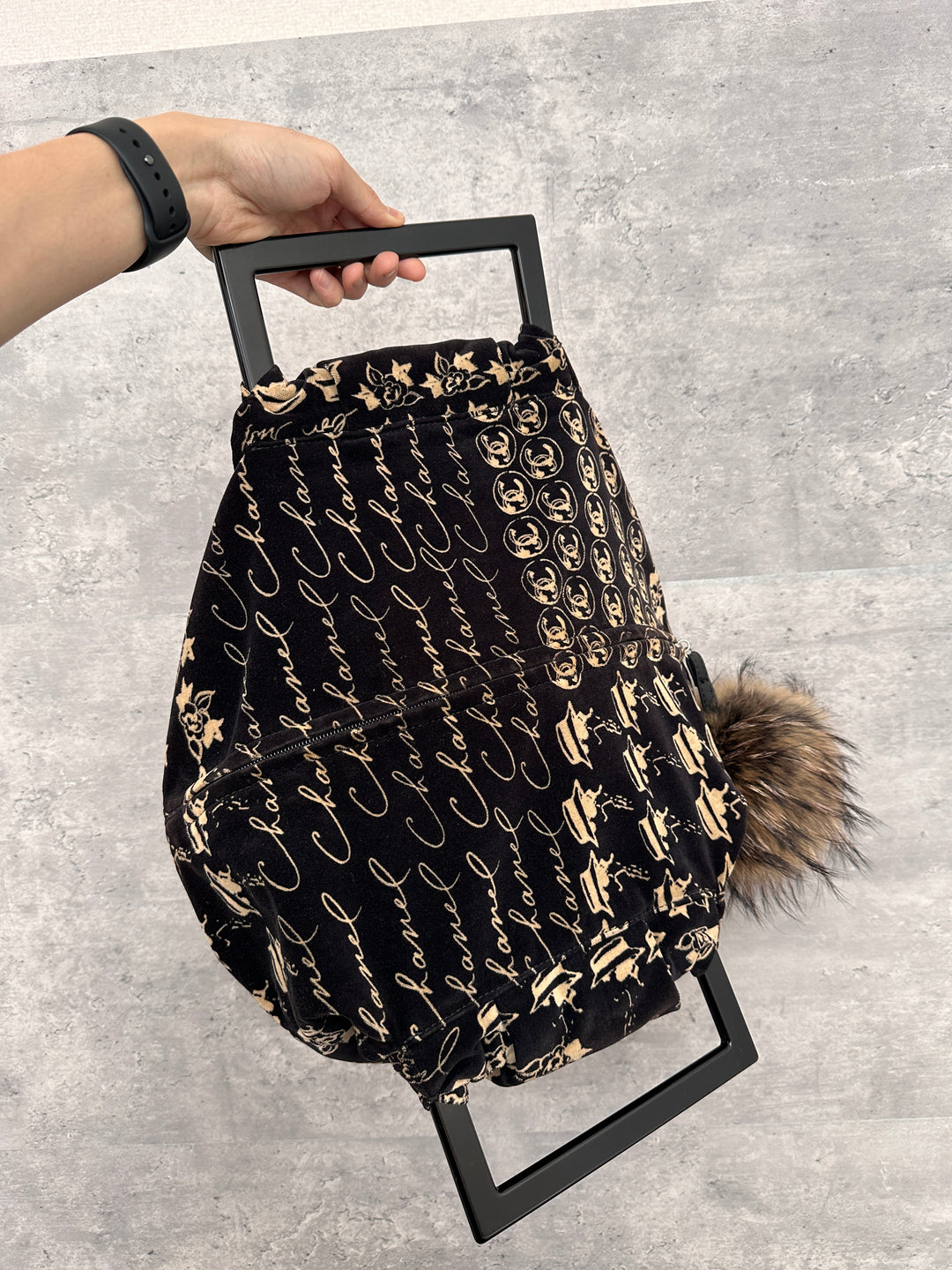 CHANEL Velvet Hand Bag 🖤