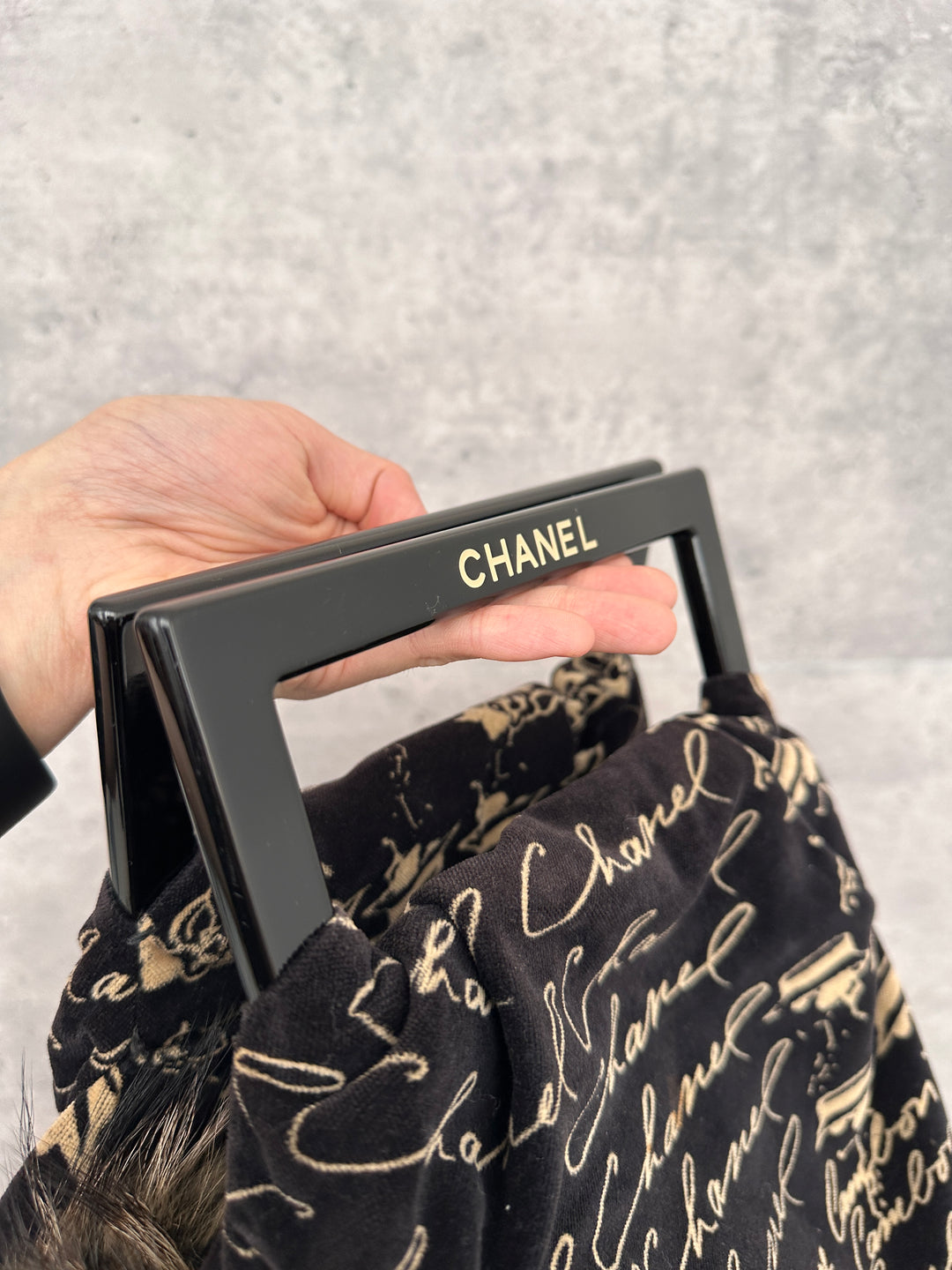 CHANEL Velvet Hand Bag 🖤