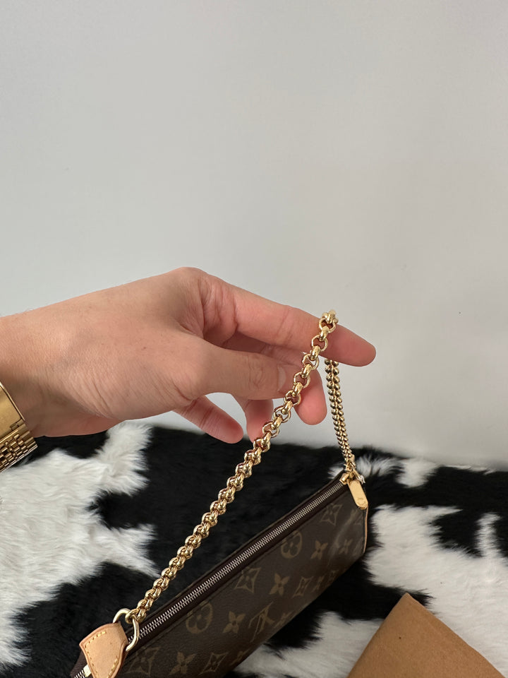 Louis Vuitton Monogram Chain Shoulder Bag 🤎｜Rare Monogram × Chain Strap × Excellent Condition