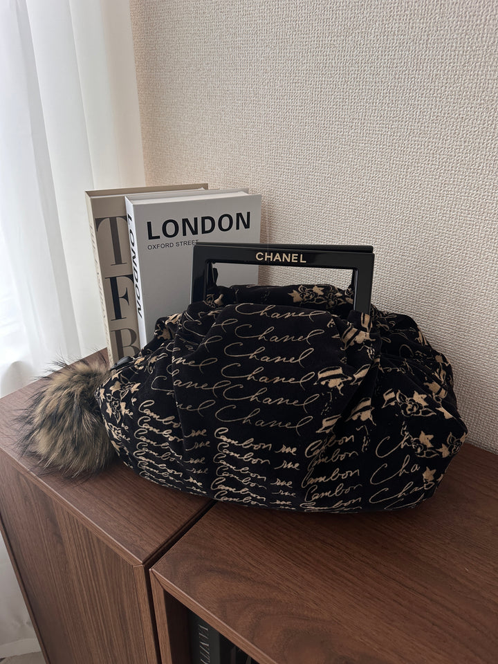 CHANEL Velvet Hand Bag 🖤