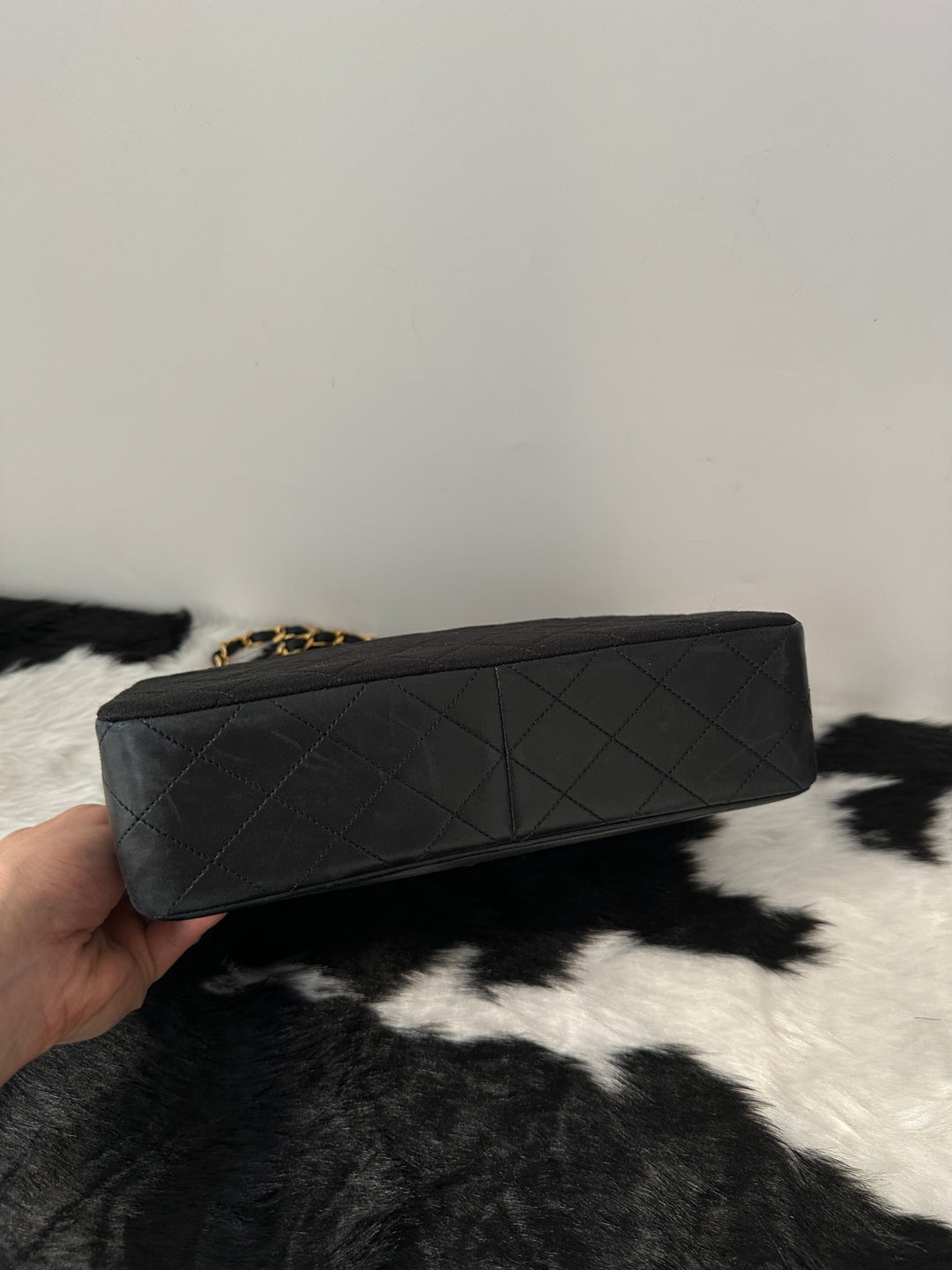 "Chanel “Fabric × Leather Classic Flap” ✨ | 1989 Vintage Icon + Removable Babe Pouch "