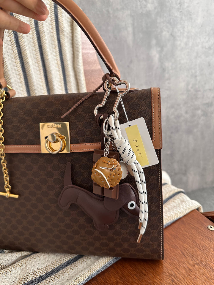 CELINE Vintage Macadam Kelly Bag 🤎