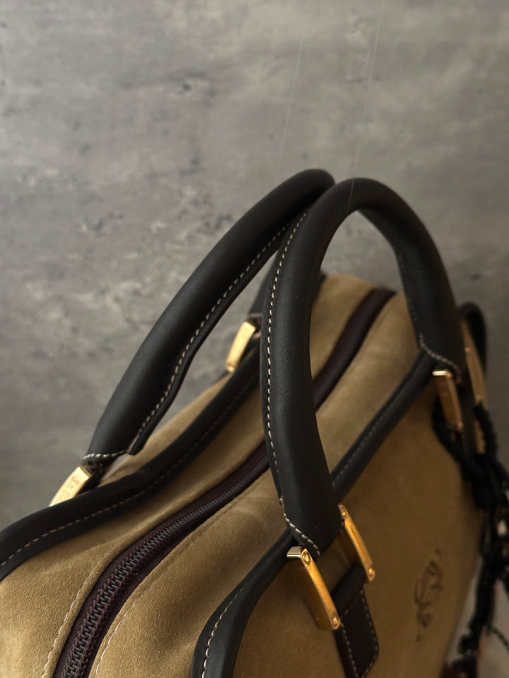 LOEWE Amazona Suede Bag 🤎🖤｜Teddy Bear Tones × Suede Leather × Full Set