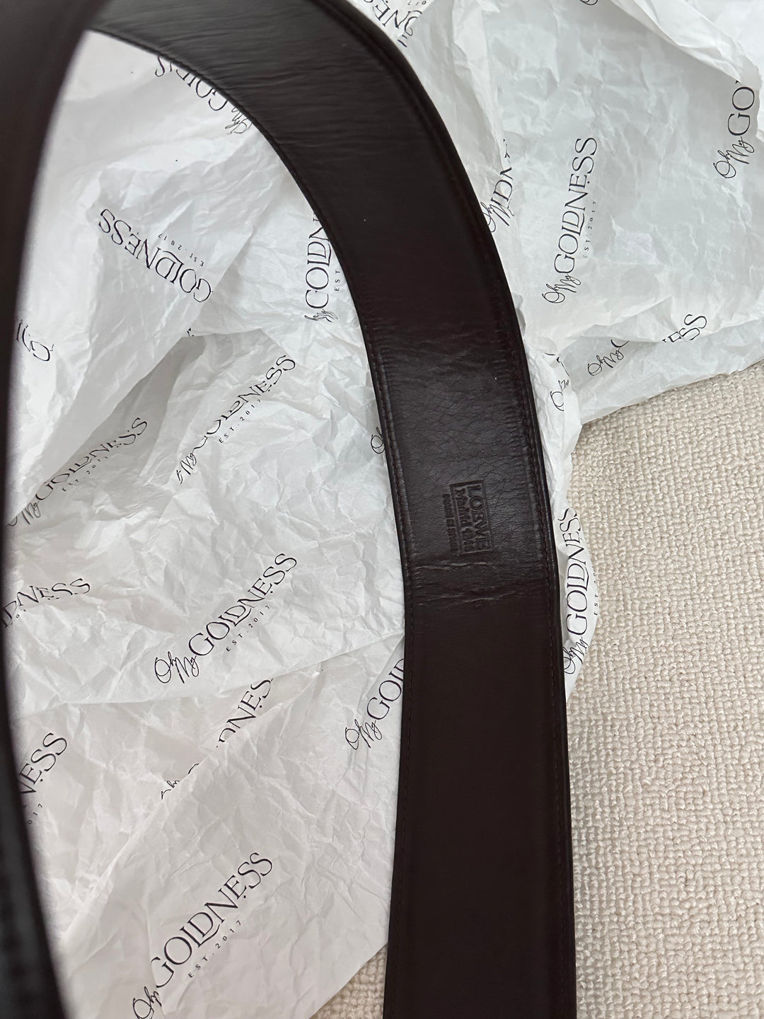 LOEWE Special Logo Belt ✨｜Sculptural Elegance with Rare Collectible Charm