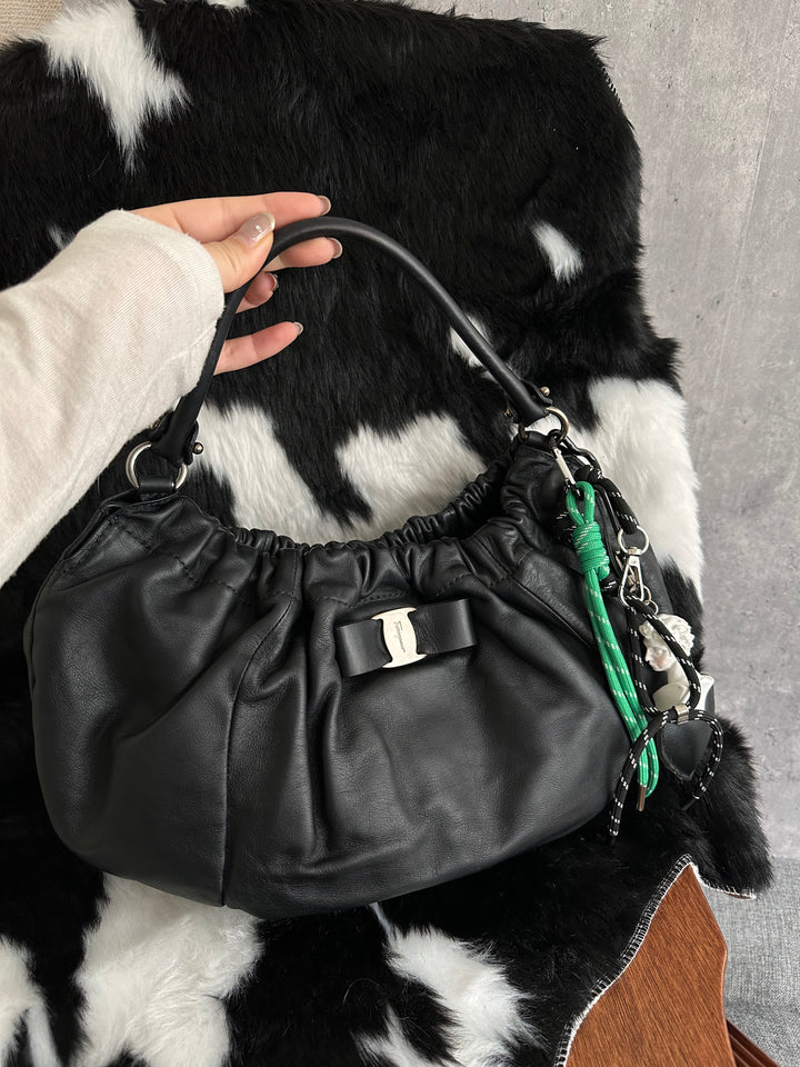 Ferragamo Mini Pumpkin Hobo 🖤✨