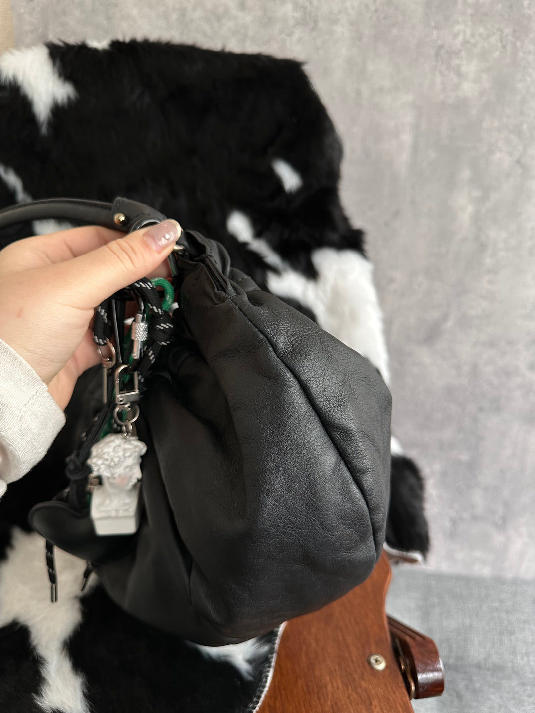 Ferragamo Mini Pumpkin Hobo 🖤✨