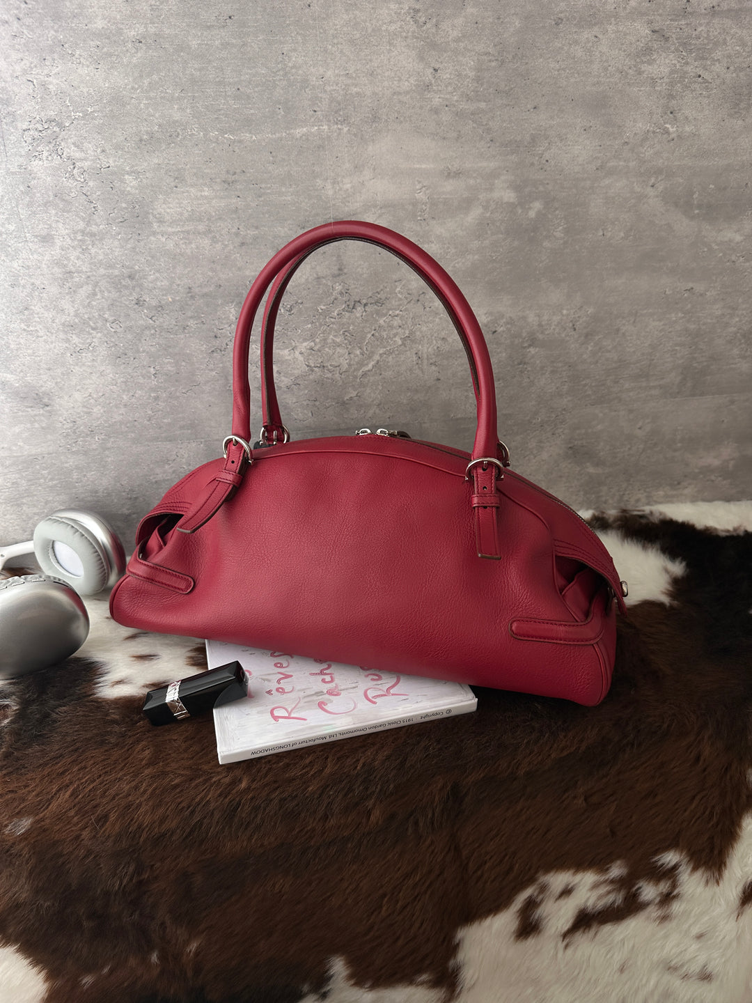 Ferragamo Rare Baguette Bag ❤️｜Long Handle Design｜East-West Shape｜Excellent Condition