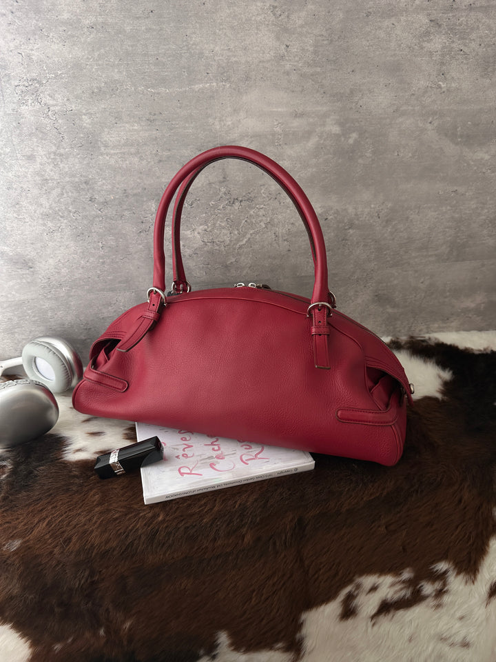 Ferragamo Rare Baguette Bag ❤️｜Long Handle Design｜East-West Shape｜Excellent Condition