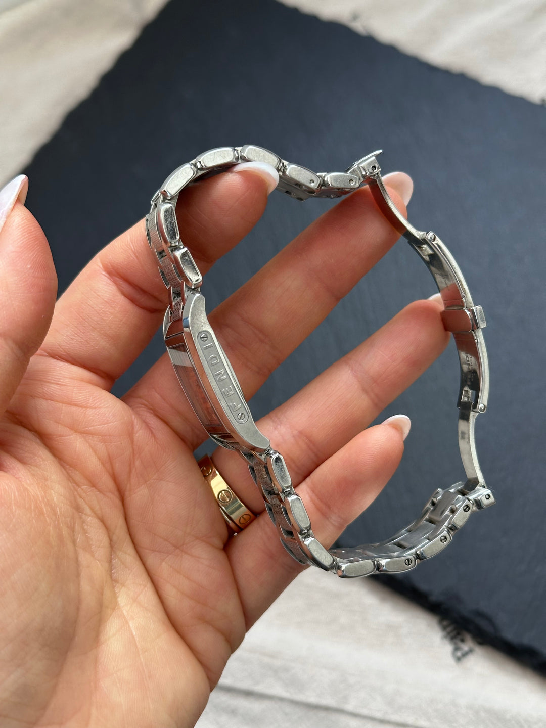 Fendi Rare FF Tank Watch 😍🩶✨