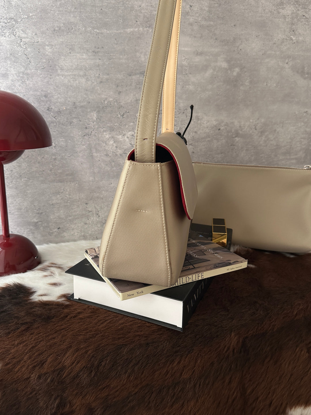 Givenchy Mini Baguette Shoulder Bag 🤎｜4G Logo｜Red Suede Interior｜Mini Pouch