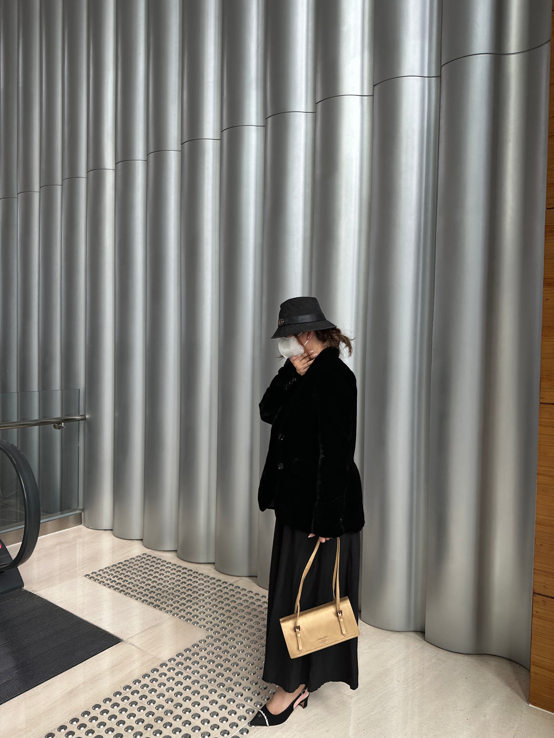 Prada Champagne Satin Shoulder Bag ✨ | Quiet Glamour, Modern Minimalism