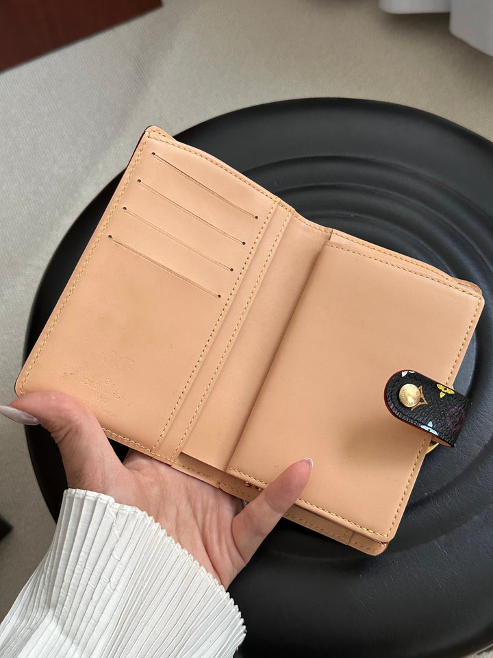 LOUIS VUITTON Multicolore Monogram Wallet（Black × Multicolor）｜Takashi Murakami Collaboration 🌈✨