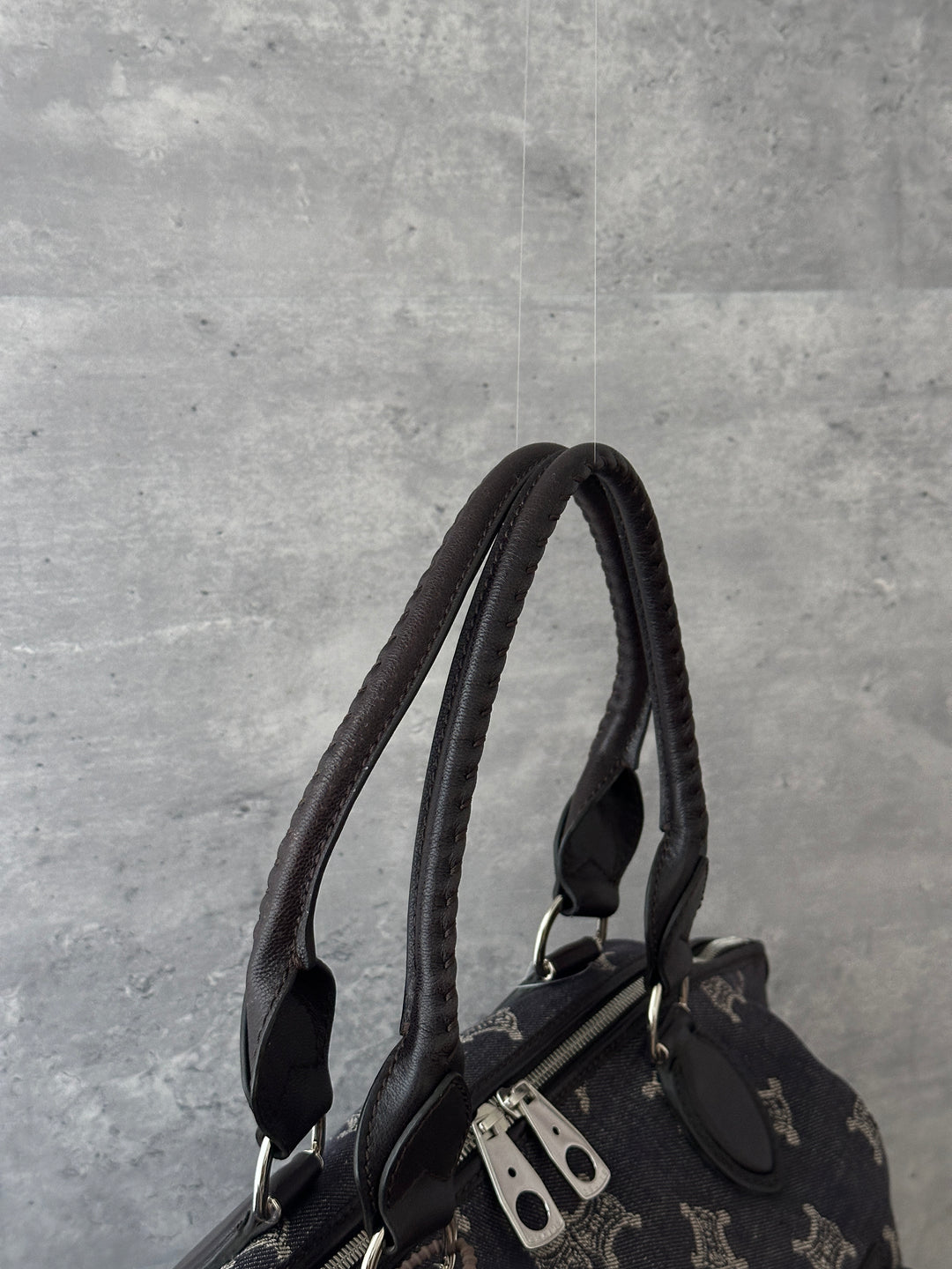 Celine Vintage Monogram Denim Tote Bag 🤎｜Oversized Silhouette × Retro Monogram × Laptop-Friendly Capacity