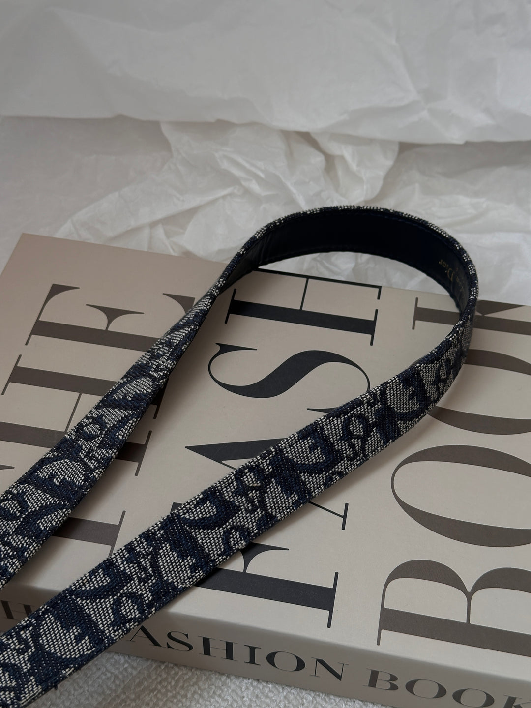 Dior CD Monogram Belt 🖤✨ Gold Large CD Buckle (Size 70)