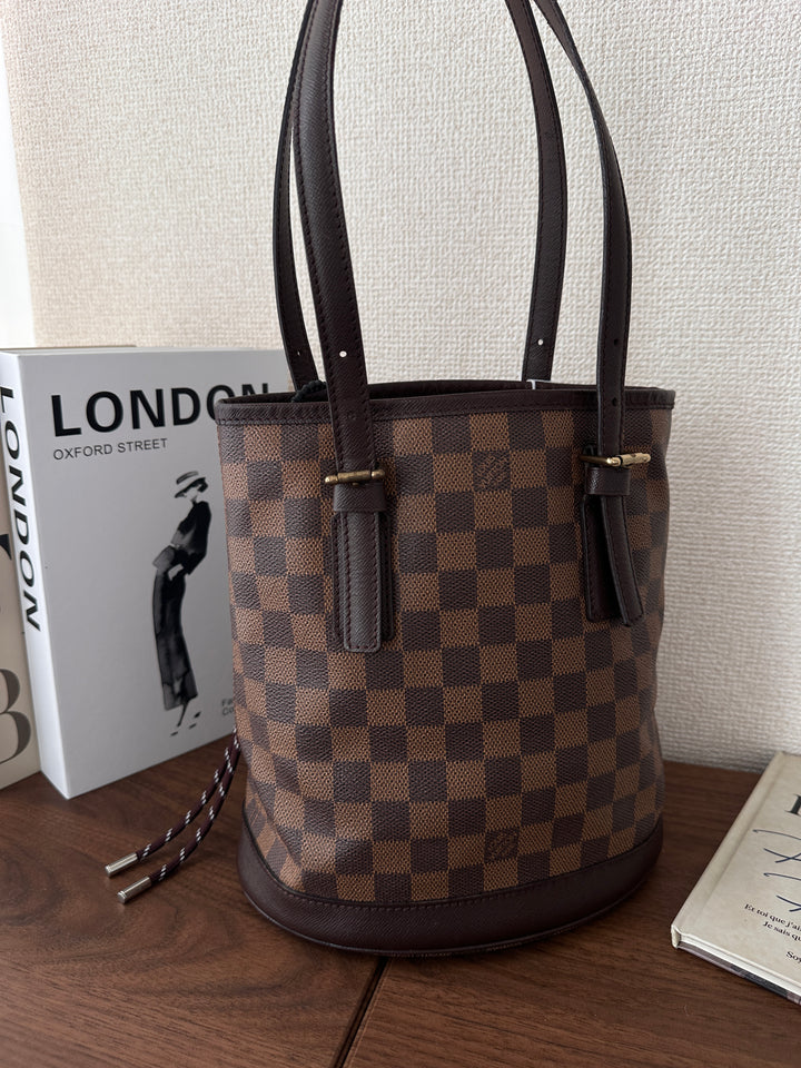 Louis Vuitton Damier Bucket Tote 🪣🤎 Classic Check Elegance