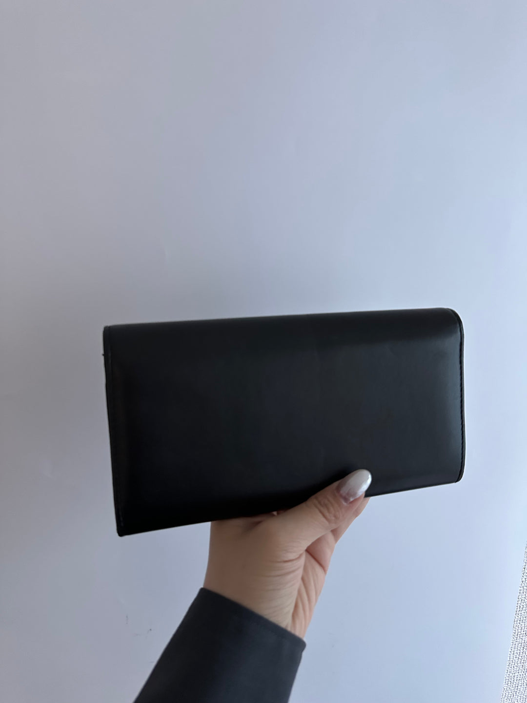 CHANEL CC Long Wallet（Black × White Logo）｜Panda Contrast Elegance 🖤🤍