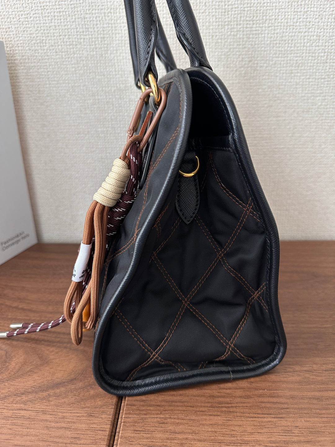 Prada Nylon Contrast Stitch Tote 🖤✨ Lightweight & Versatile