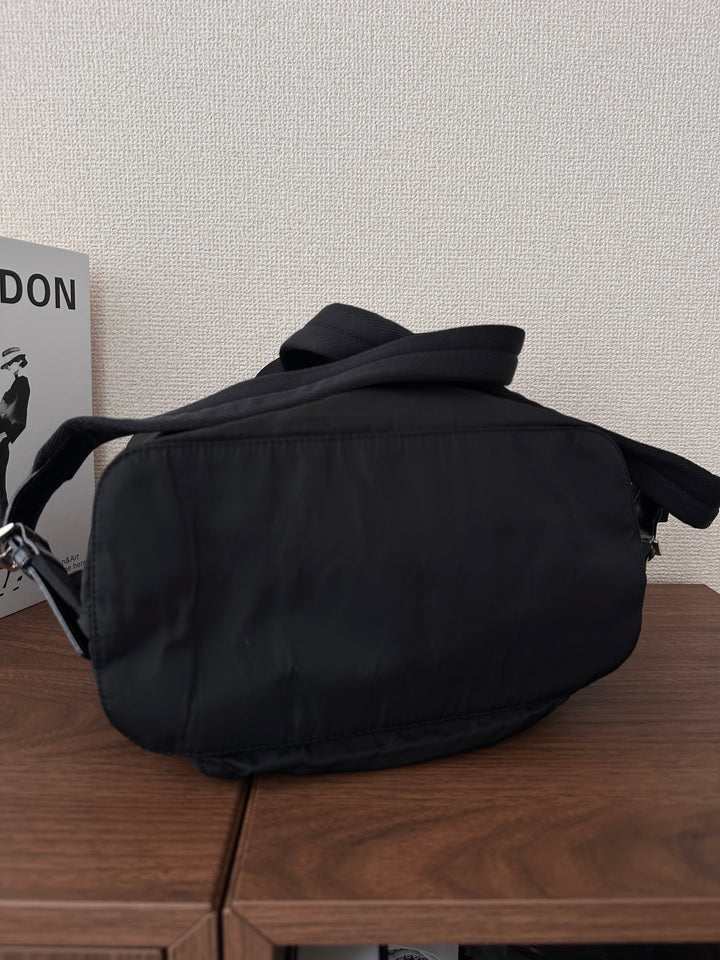 Prada Nylon Backpack 🖤✨ Classic Black & Silver