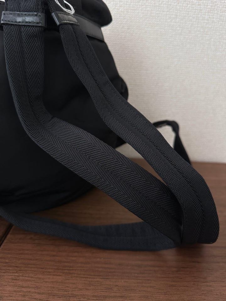 Prada Nylon Backpack 🖤✨ Classic Black & Silver
