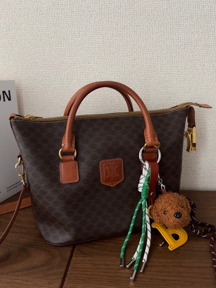 Celine Vintage Macadam 4-Way Box Tote 🤎✨ With Original Strap