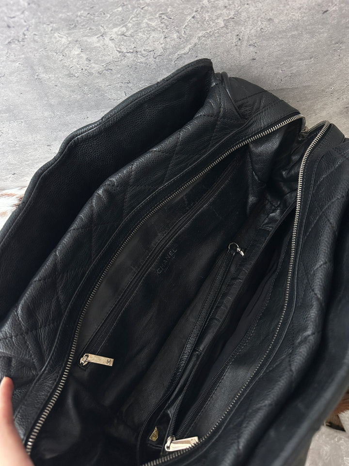 Chanel Large CC Caviar Bowling Bag 🖤｜Oversized CC Motif × Timeless Black × Spacious Everyday Carry