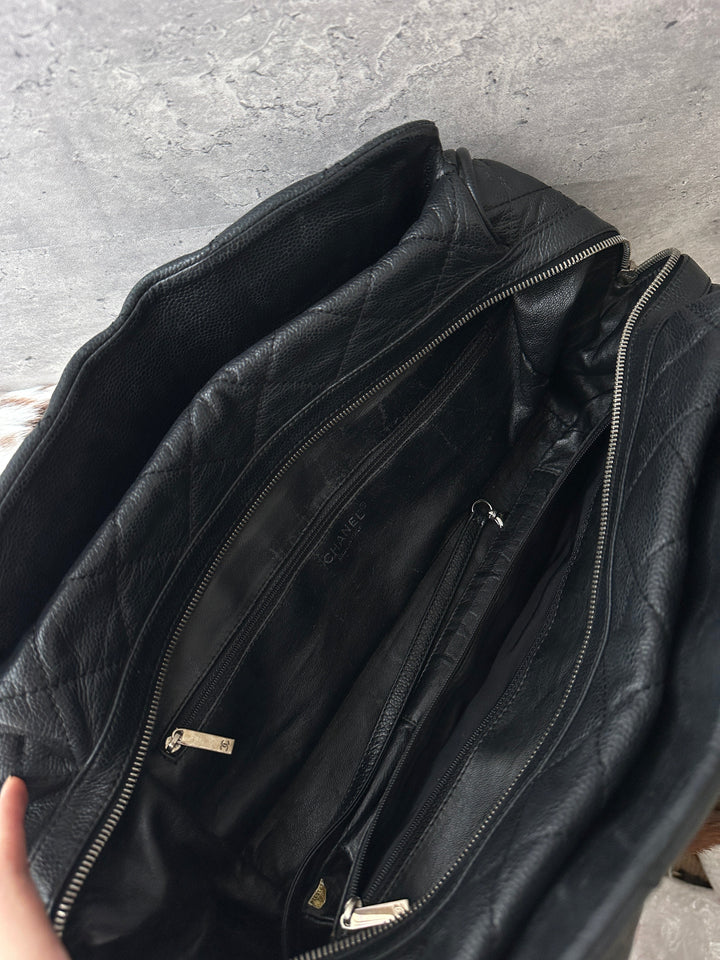 Chanel Large CC Caviar Bowling Bag 🖤｜Oversized CC Motif × Timeless Black × Spacious Everyday Carry