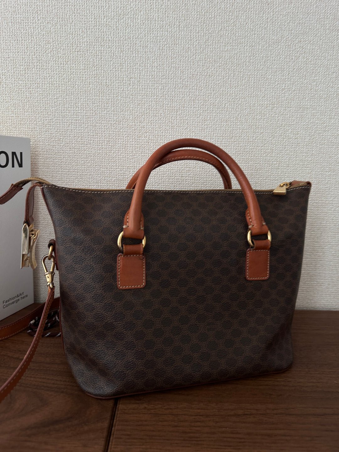 Celine Vintage Macadam 4-Way Box Tote 🤎✨ With Original Strap