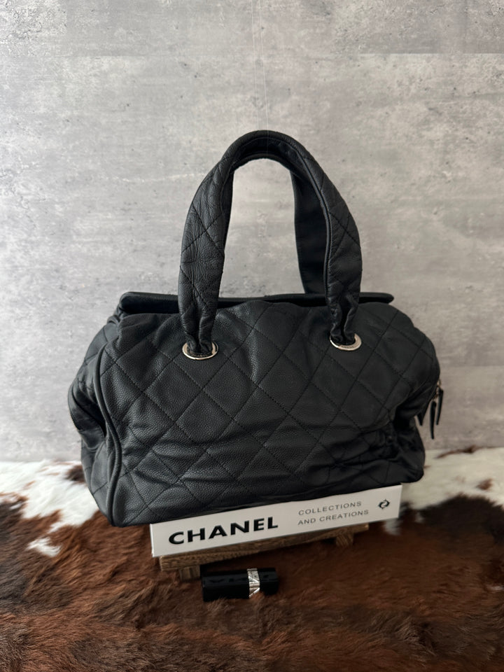 Chanel Large CC Caviar Bowling Bag 🖤｜Oversized CC Motif × Timeless Black × Spacious Everyday Carry