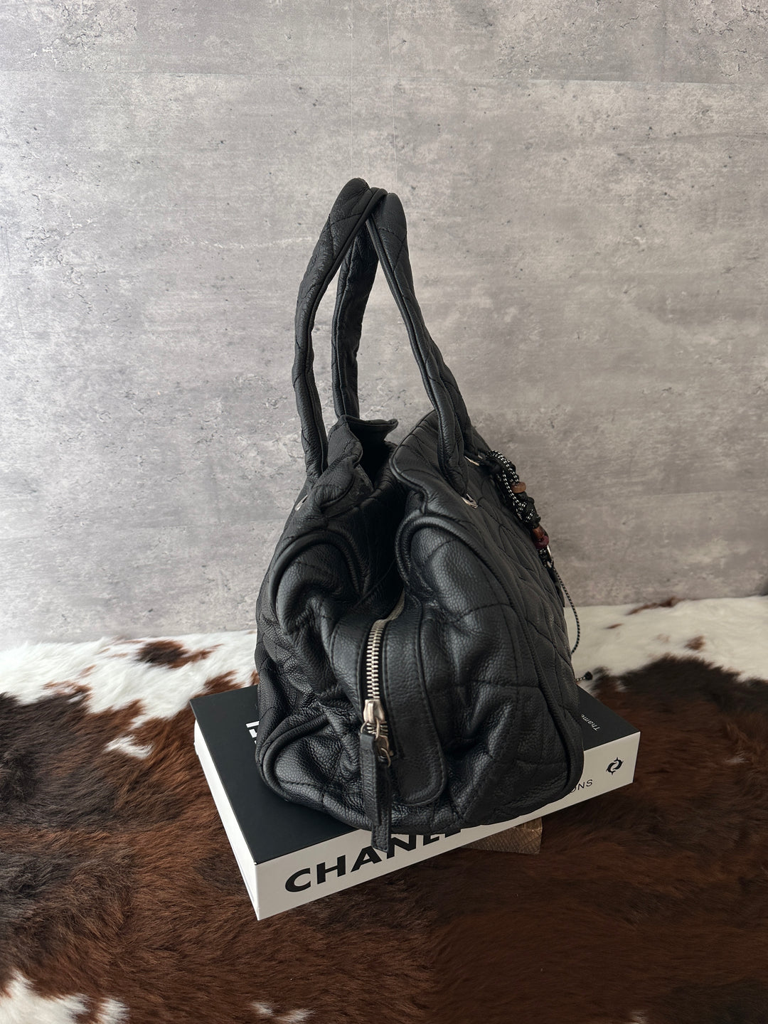 Chanel Large CC Caviar Bowling Bag 🖤｜Oversized CC Motif × Timeless Black × Spacious Everyday Carry