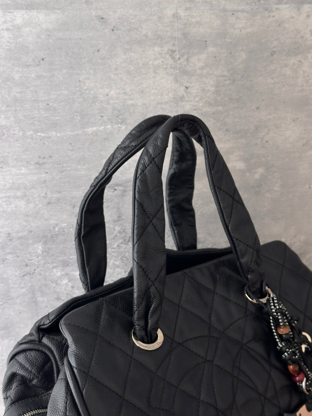 Chanel Large CC Caviar Bowling Bag 🖤｜Oversized CC Motif × Timeless Black × Spacious Everyday Carry