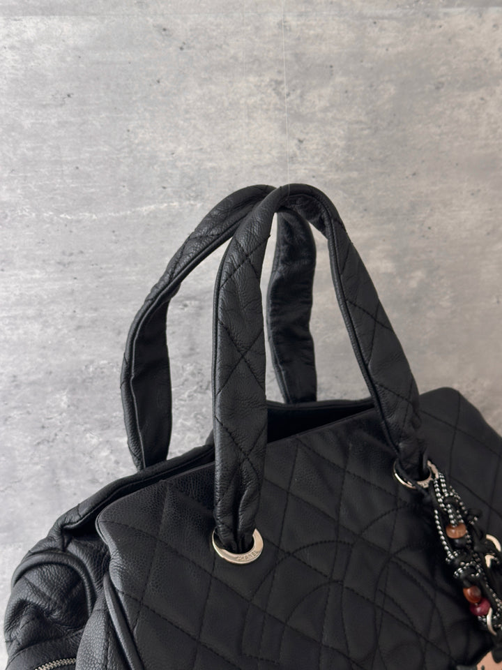 Chanel Large CC Caviar Bowling Bag 🖤｜Oversized CC Motif × Timeless Black × Spacious Everyday Carry