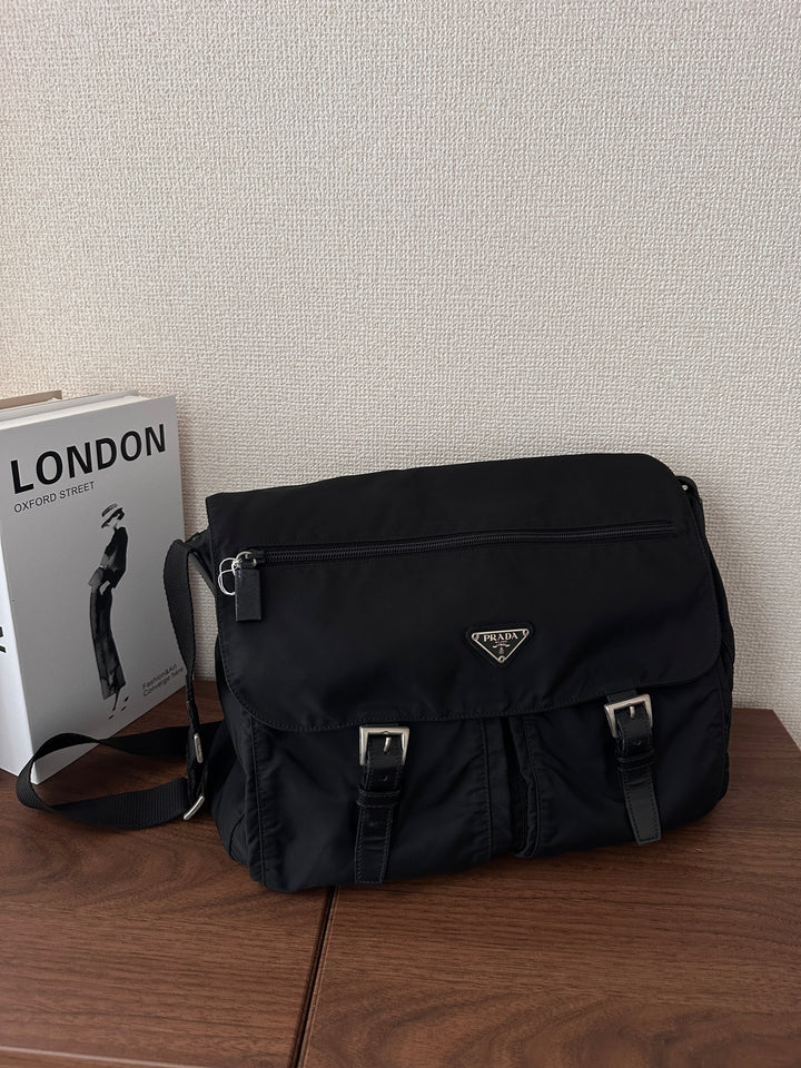 Prada Classic Nylon Crossbody Bag 🖤✨ Timeless Unisex Style