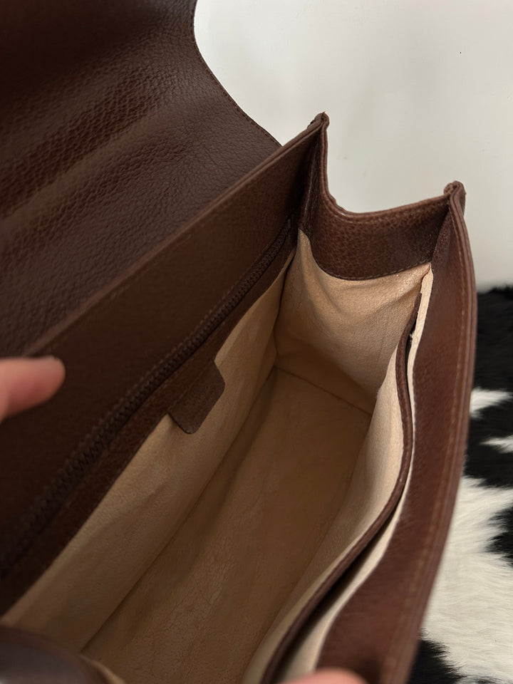 CELINE 🤎 Chocolate Pigskin Kelly Bag｜Rare Material × Structured Elegance × Everyday Durability