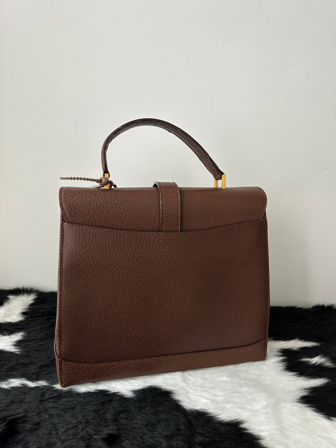 CELINE 🤎 Chocolate Pigskin Kelly Bag｜Rare Material × Structured Elegance × Everyday Durability