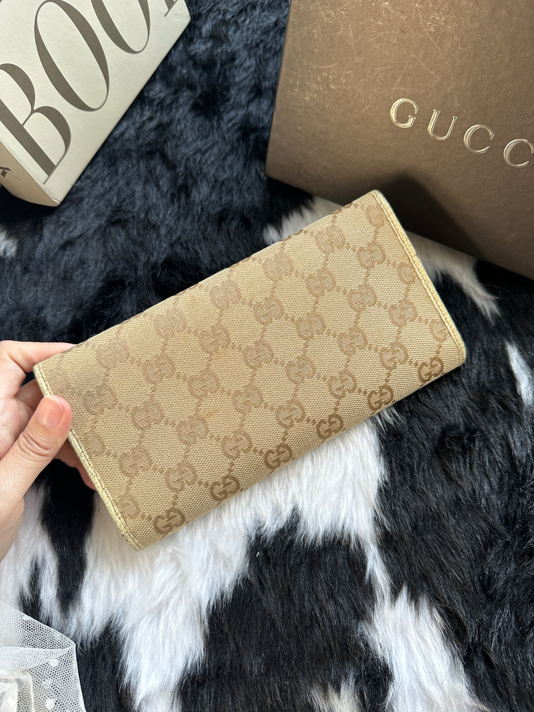 Gucci Bamboo GG Canvas Long Wallet 🤎｜Signature Monogram × Bamboo Detail × Spacious Interior