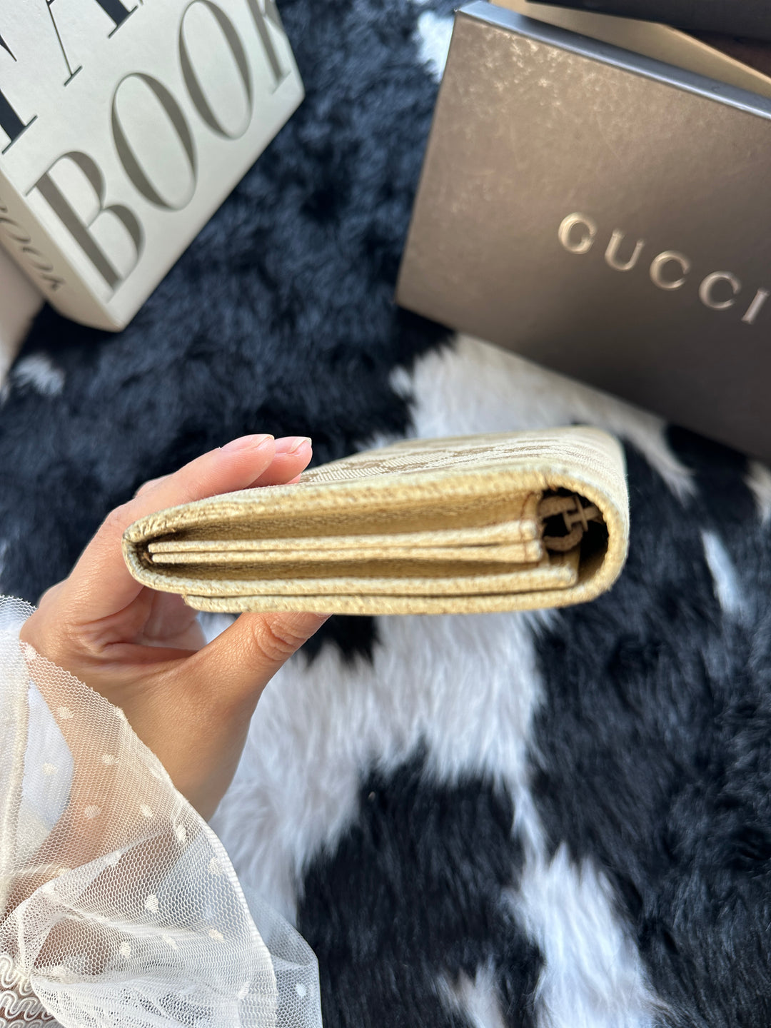 Gucci Bamboo GG Canvas Long Wallet 🤎｜Signature Monogram × Bamboo Detail × Spacious Interior